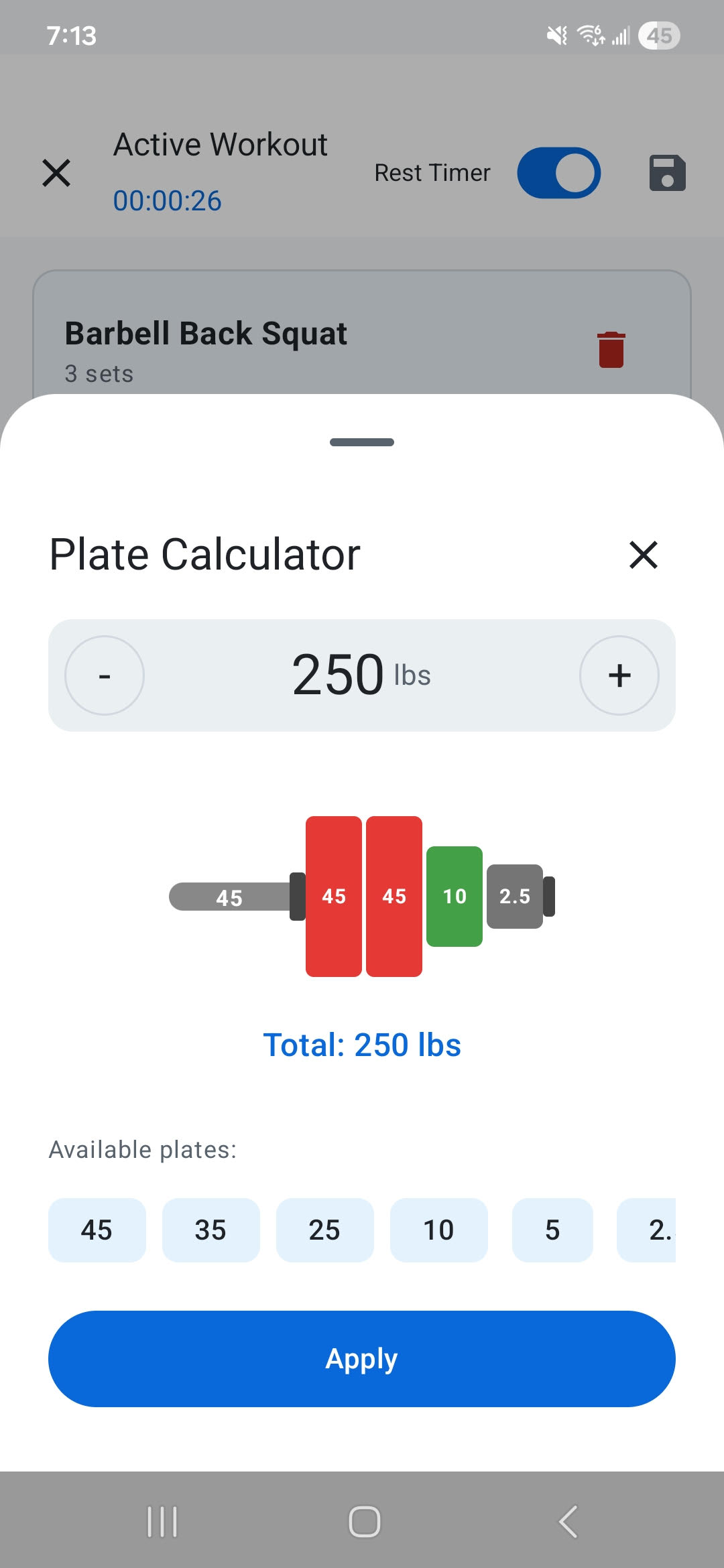 Kilo plate calculator